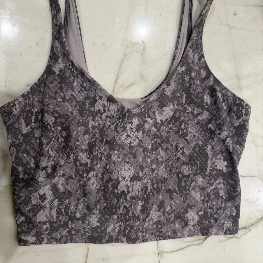 Lululemon Athletica Align Tank in Hideaway Camo Lunar Rock size 10 (no pads)